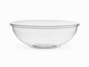 19-RB-24 Vegware™ Compostable Clear Wide PLA Salad Bowls (24-oz) 